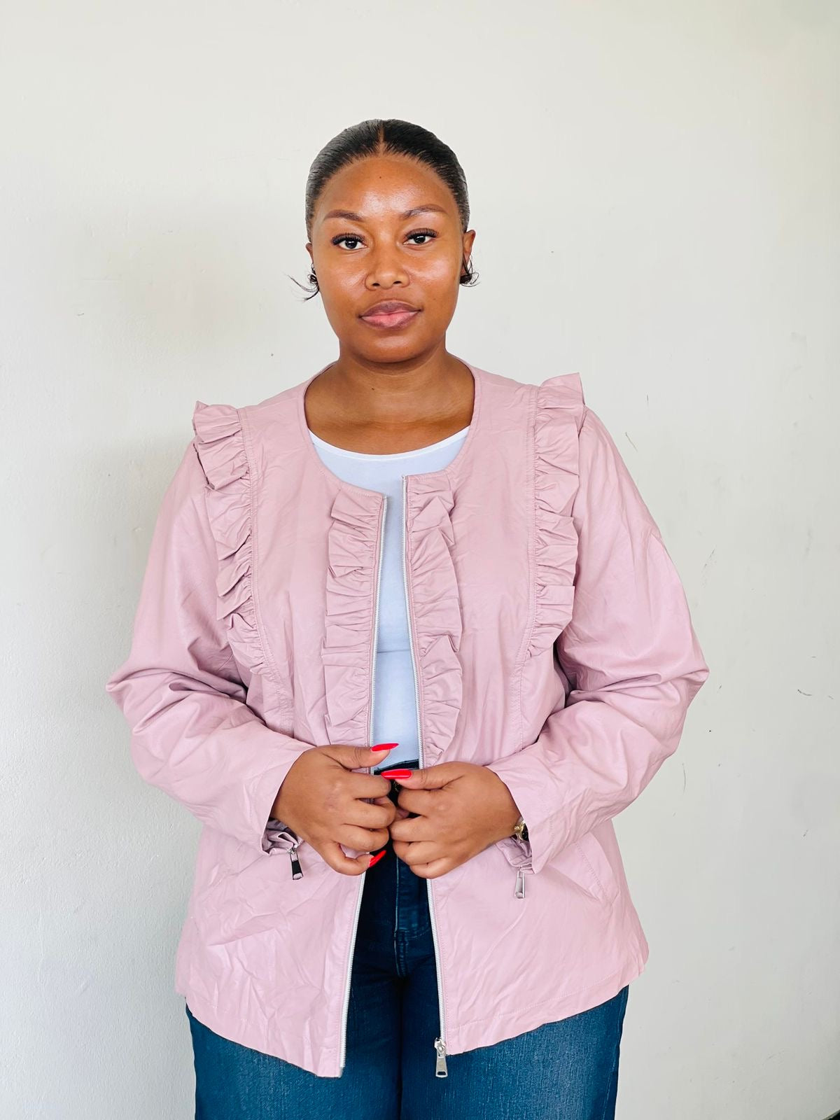 Dusty Pink Casual Coat