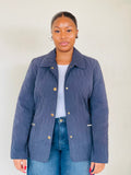 Navy Button-Up Coat