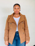 Camel Classic Button Coat