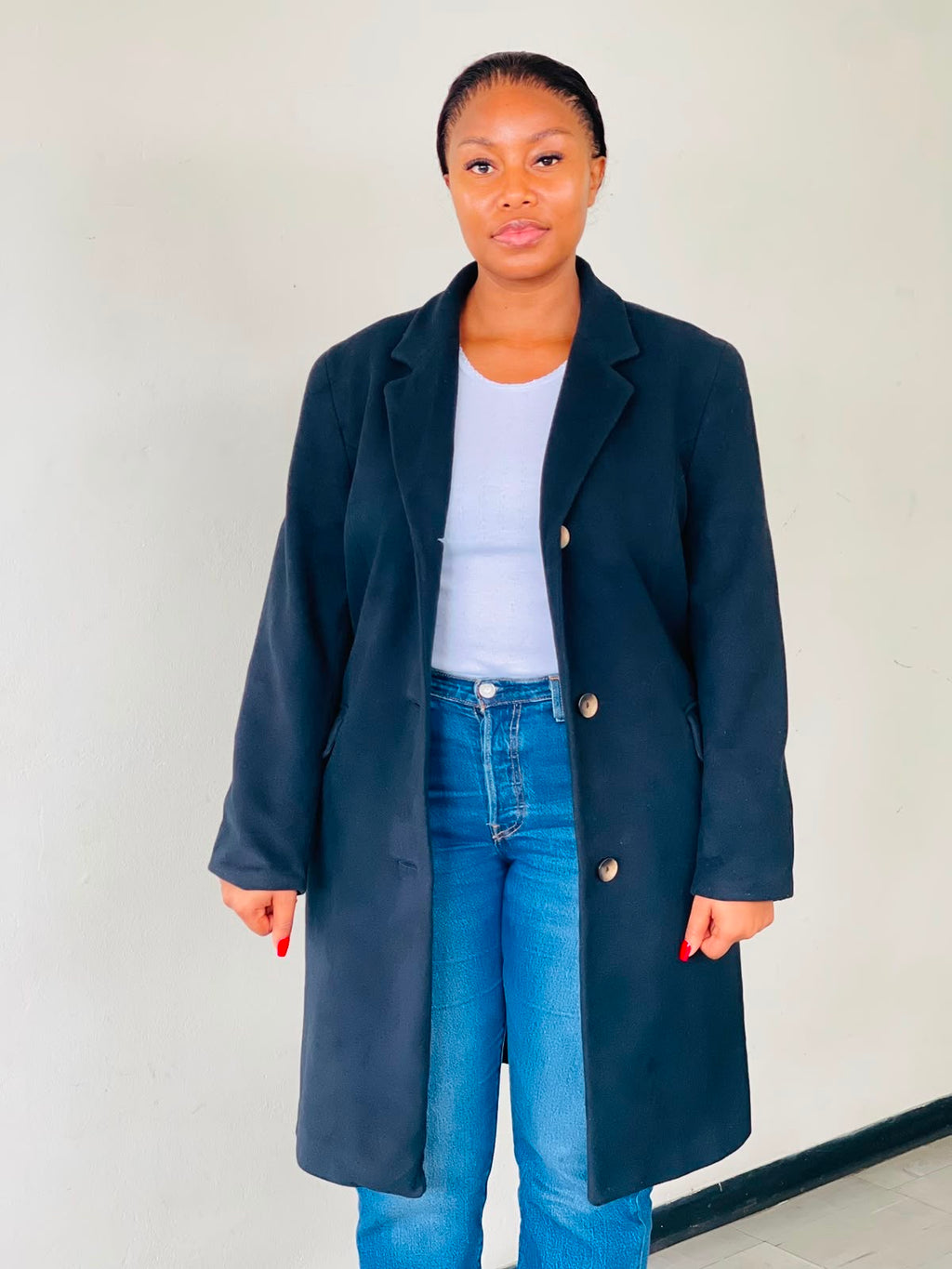 Black Casual Coat