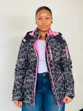 Black & Pink Patterned Jacket
