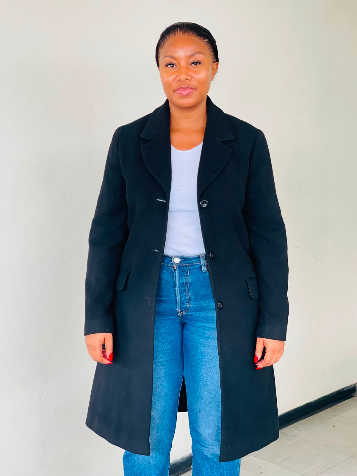 Black Essential Coat
